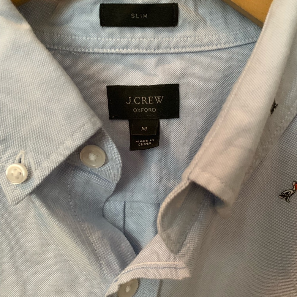 J.Crew long sleeve critter oxford shirt- Medium